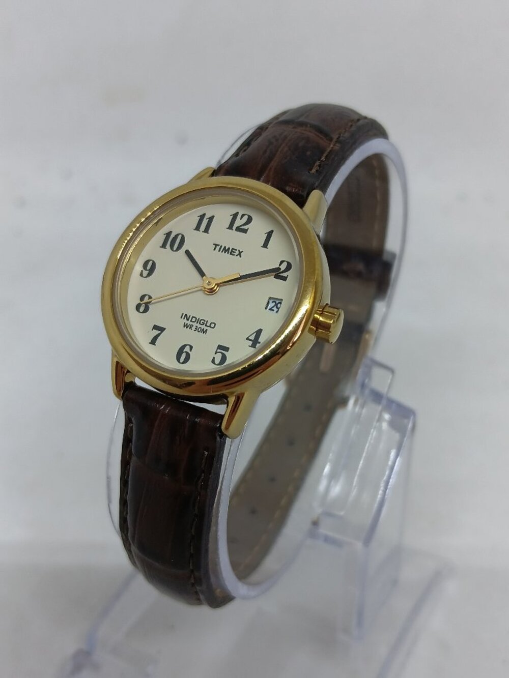 Timex Indiglo Easy Reader T20071 Women's 25mm Japanese Quartz Watch NEW BATT